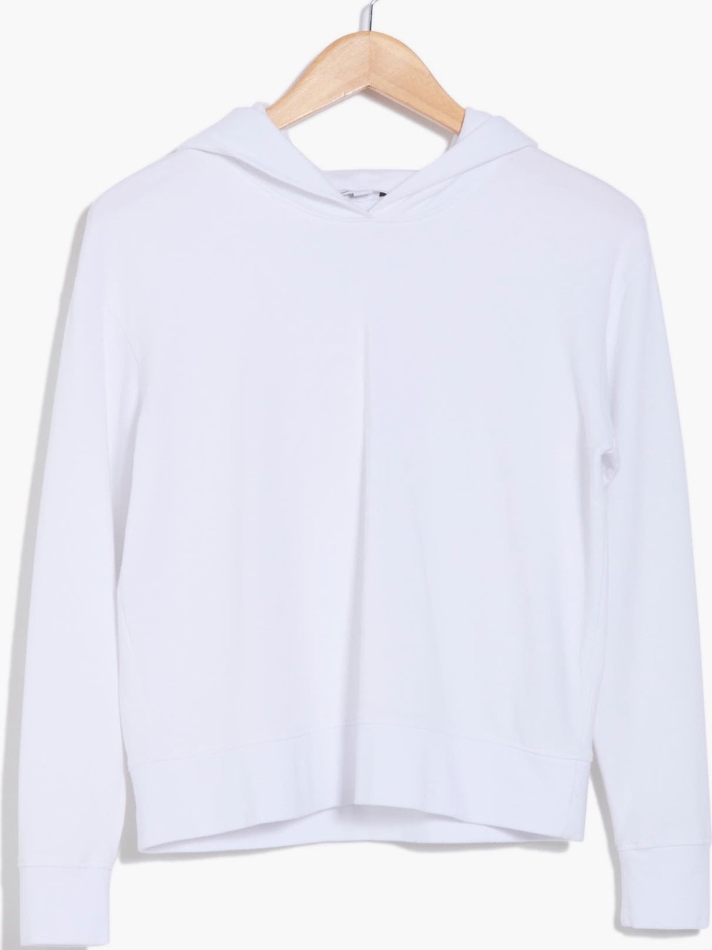 NWT James Perse White Hooded Pullover sz L
